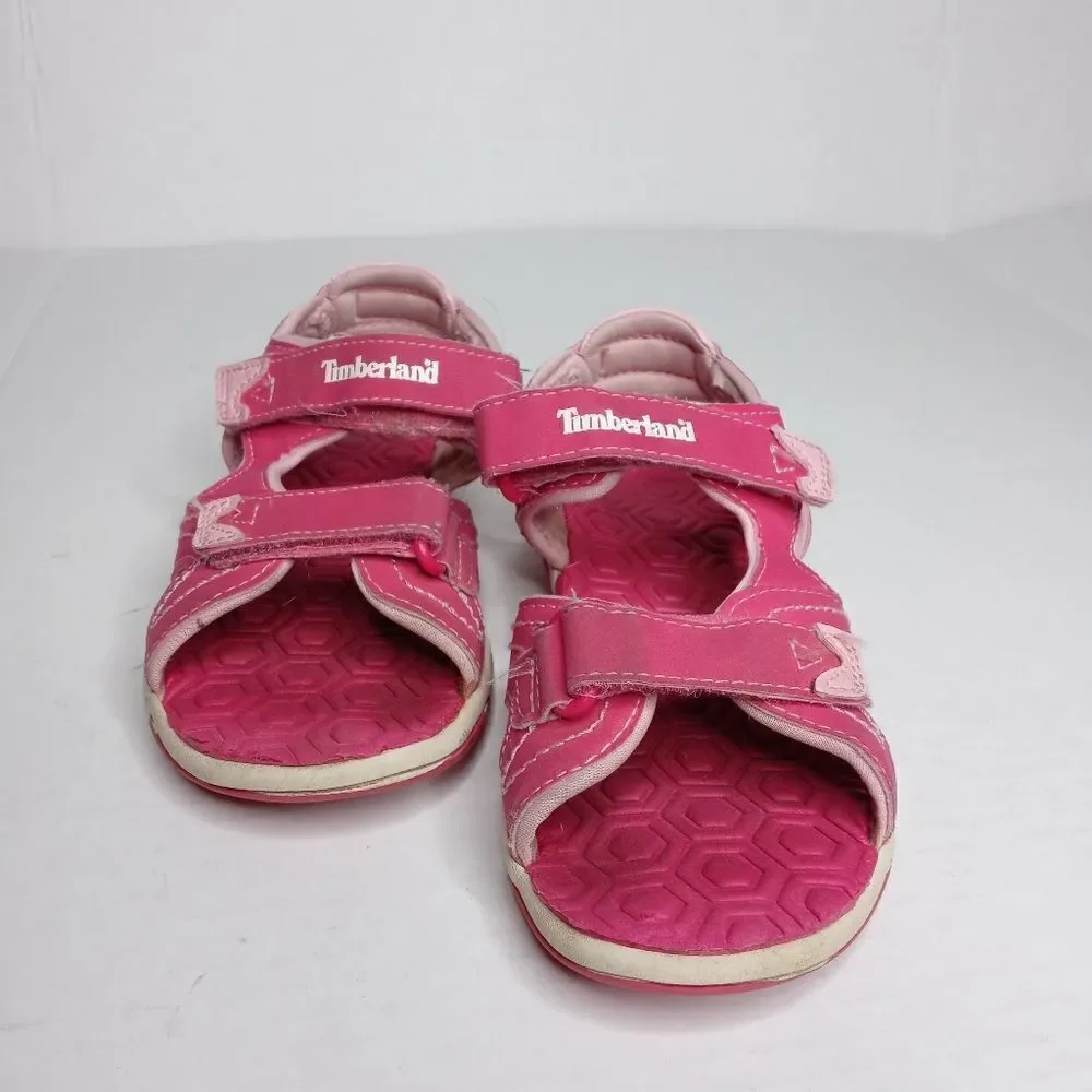 Timberland girls size 11 pink sandals